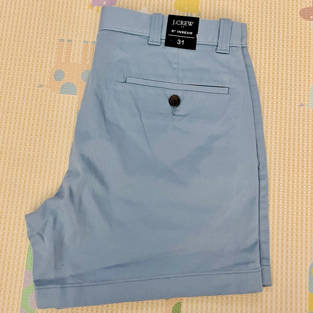J. Crew Light Blue Flat Front Men Shorts
